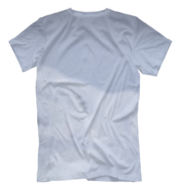 Мужская футболка с изображением хаски цвета Белый