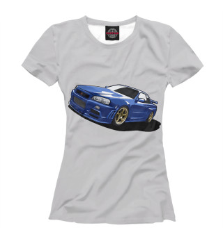 Женская футболка Nissan Skyline
