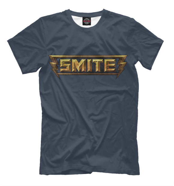 Мужская футболка с изображением Smite цвета Черный