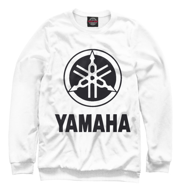 Свитшот для девочек с изображением Yamaha цвета Белый