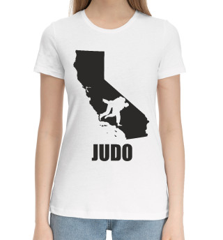 Хлопковая футболка для девочек Дзюдо