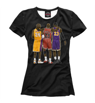 Женская футболка Bryant, Jordan, James