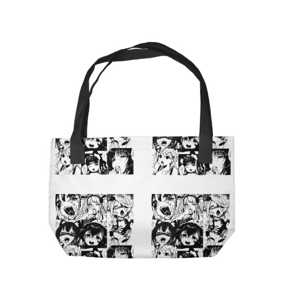 Пляжная сумка с изображением Dark anime цвета 