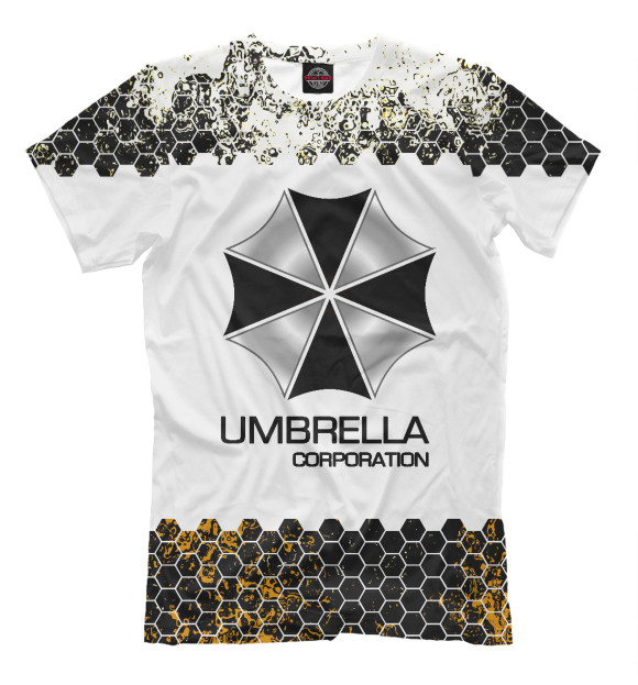 Мужская футболка с изображением Umbrella Corp | Serial цвета Белый