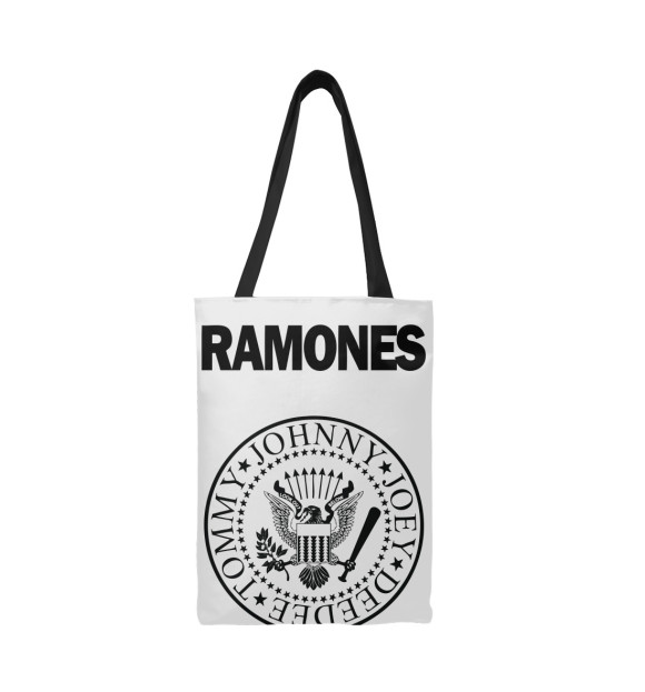 Сумка-шоппер с изображением Ramones цвета 