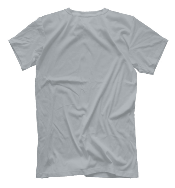 Мужская футболка с изображением Time is a flat circle цвета Белый