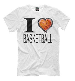 Мужская футболка I Love Basketball