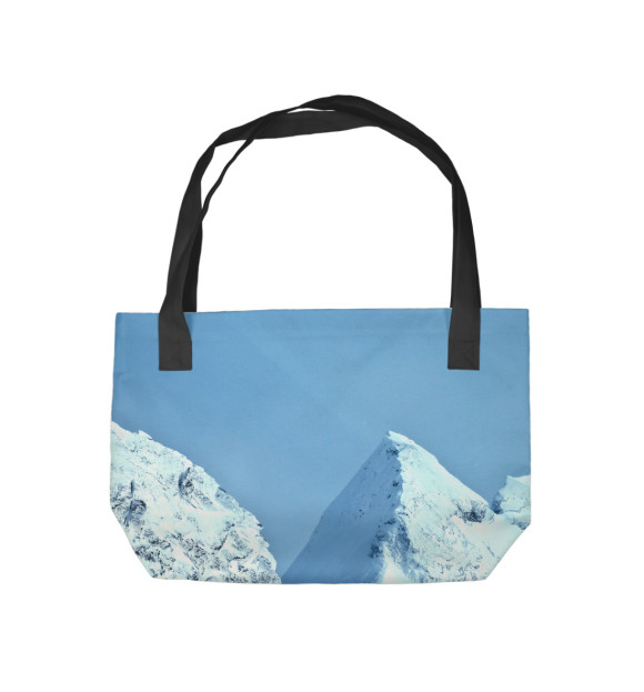 Пляжная сумка с изображением Сноубординг цвета 