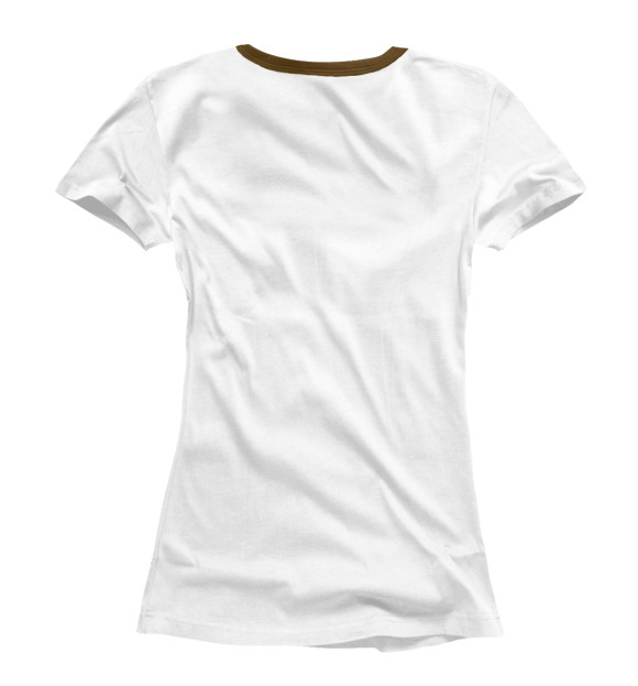 Женская футболка с изображением Стихи Есенина цвета Белый