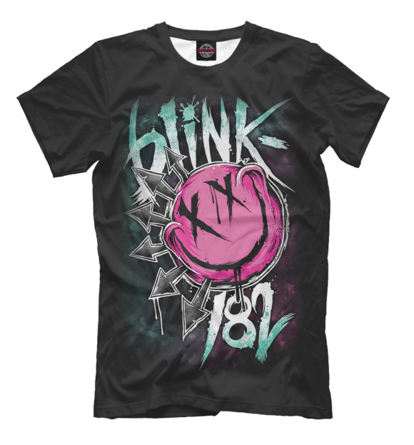 Футболка для мальчиков с изображением Blink-182 цвета Черный