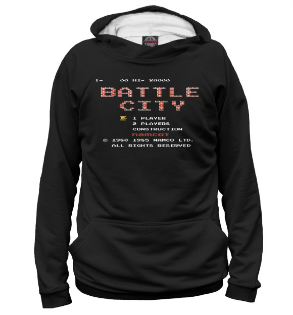 Худи для мальчика с изображением Battle City цвета Белый
