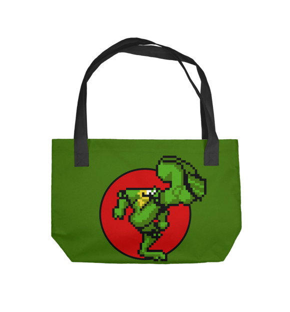 Пляжная сумка с изображением Battletoads цвета 