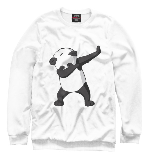 Свитшот для мальчиков с изображением Panda dab цвета Белый