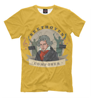 Мужская футболка Бетховен
