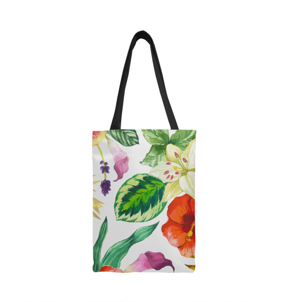 Сумка-шоппер с изображением ЦВЕТЫ цветы цвета 