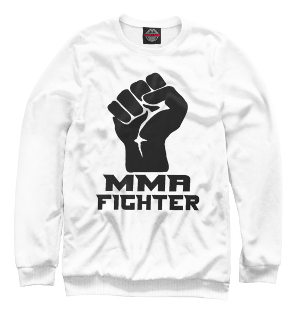 Женский свитшот с изображением MMA Fighter цвета Белый