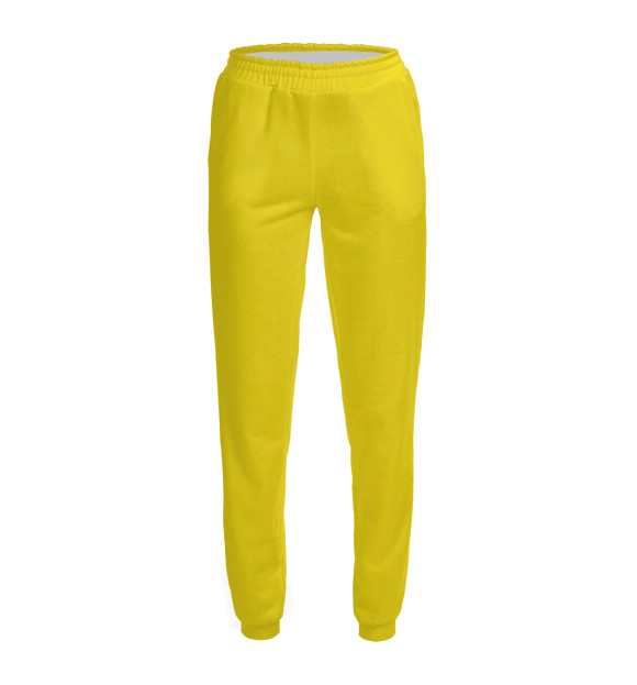 Женские спортивные штаны с изображением Цвет Рапсово-желтый цвета Белый