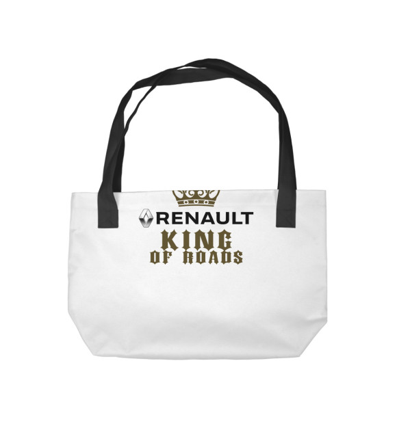 Пляжная сумка с изображением RENAULT - король дорог цвета 