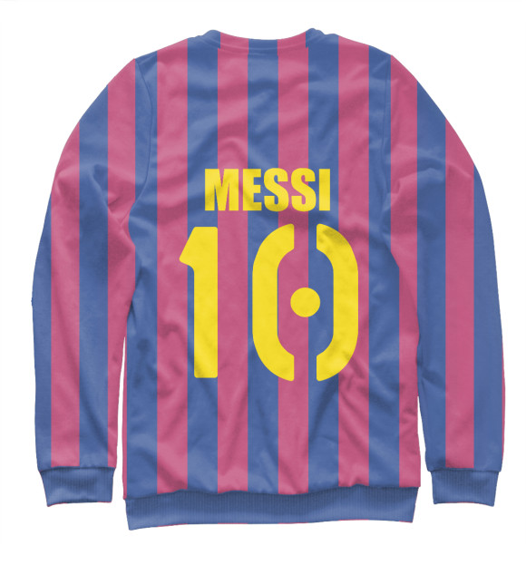 Женский свитшот с изображением FC Barcelona MESSI 10 цвета Белый