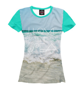 Женская футболка Я люблю море!