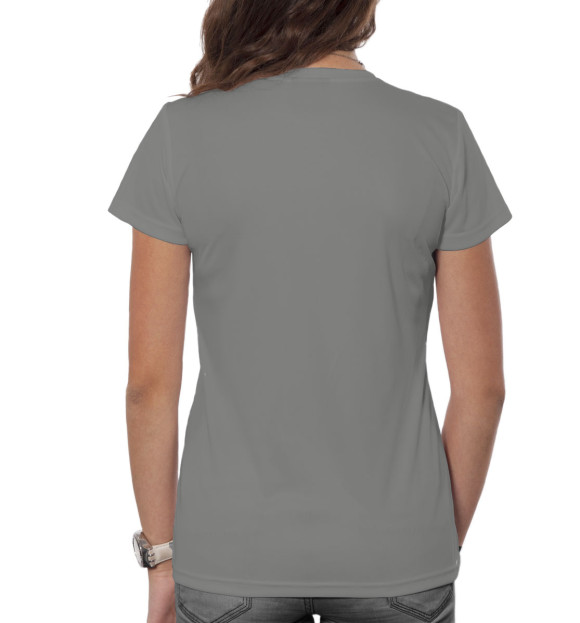 Женская футболка с изображением Пауэрлифтинг цвета Белый