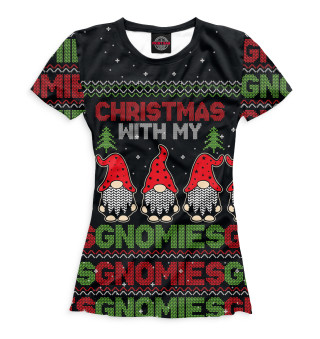 Женская футболка Christmas with my