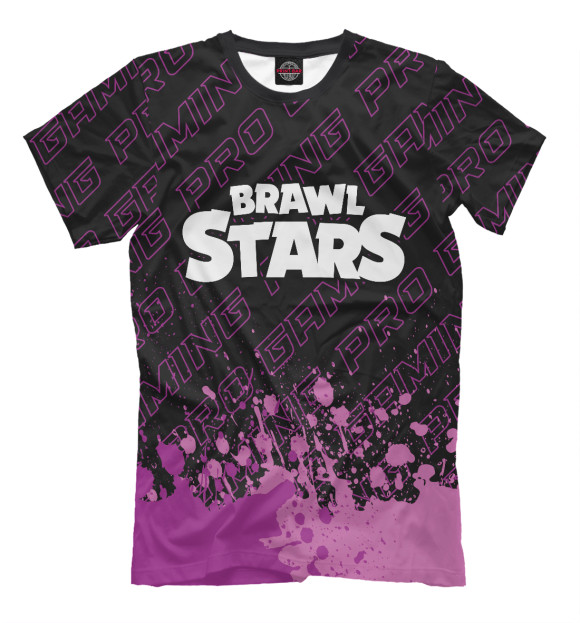 Мужская футболка с изображением Brawl Stars Pro Gaming цвета Белый