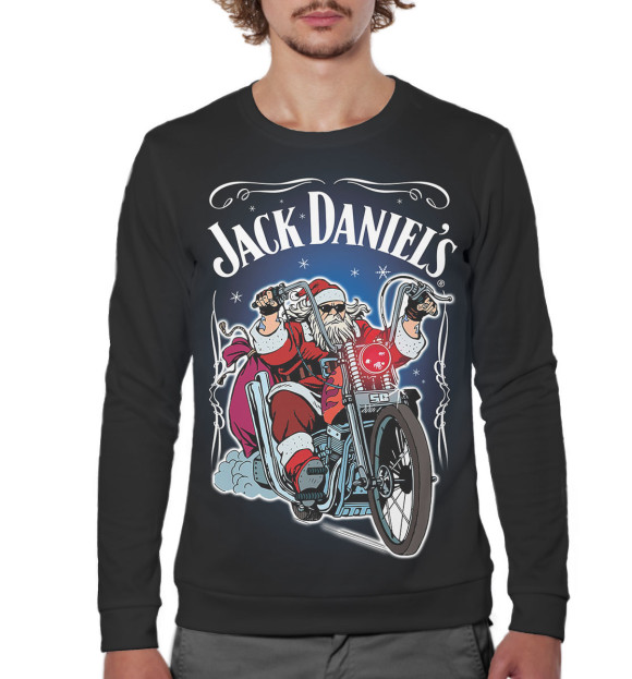 Мужской свитшот с изображением Jack Daniel's цвета Белый