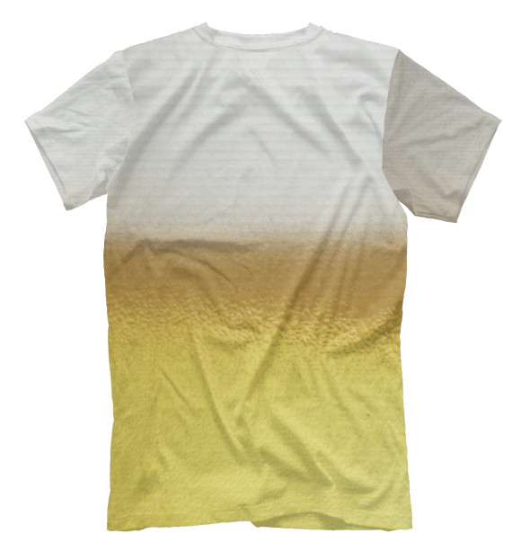 Мужская футболка с изображением Пивная тема цвета Белый