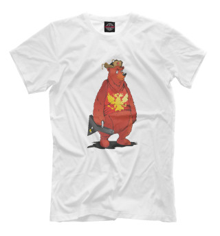 Мужская футболка Медведь с балалайкой