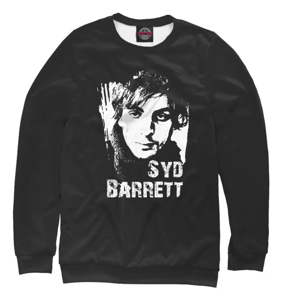 Женский свитшот с изображением Syd Barrett цвета Белый