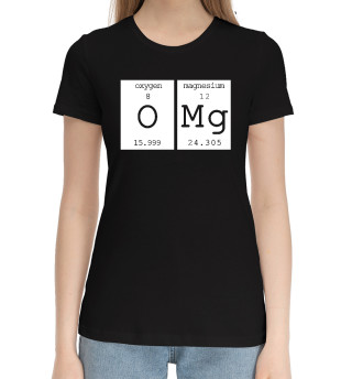 Хлопковая футболка для девочек Омг