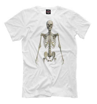 Мужская футболка Стоящий скелет