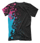Мужская футболка Coldplay Neon Gradient