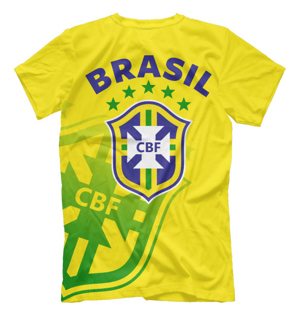 Футболка для мальчиков с изображением Бразилия цвета Белый