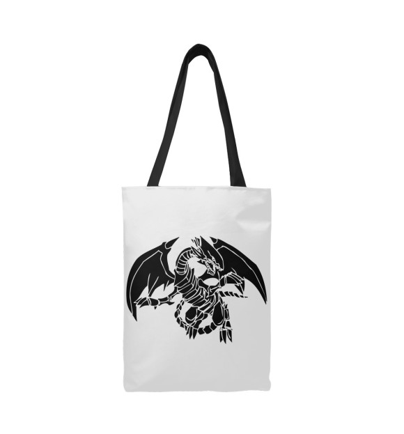 Сумка-шоппер с изображением Черный Дракон цвета 