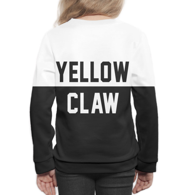 Свитшот для девочек с изображением Yellow Claw цвета Белый