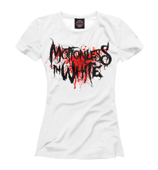 Женская футболка Motionless In White Blood Logo
