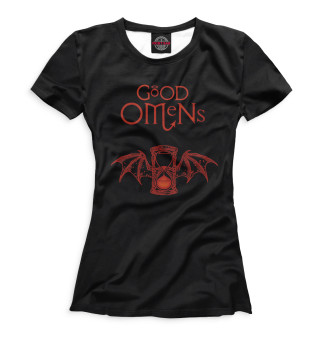 Женская футболка Good Omens
