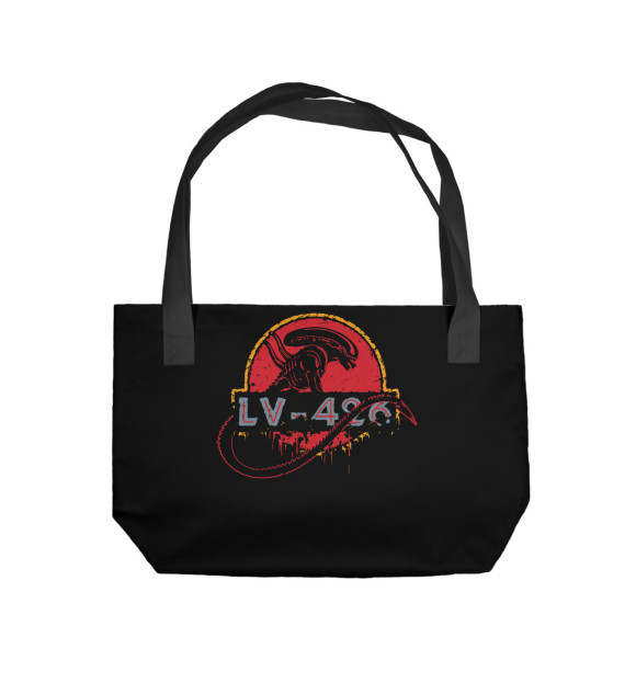 Пляжная сумка с изображением LV-426 цвета 