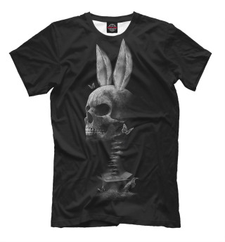 Мужская футболка Череп-заяц