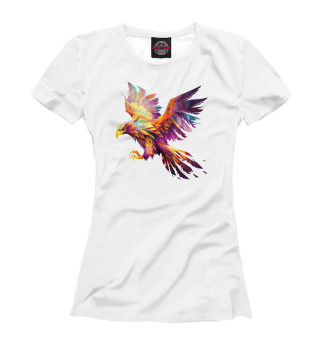 Женская футболка Феникс в ярких цветах