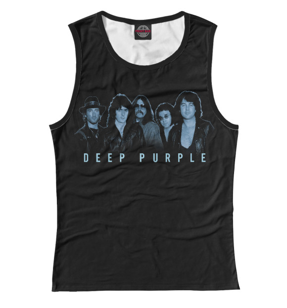 Женская майка с изображением Deep Purple цвета Белый