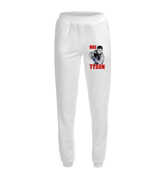 Женские спортивные штаны с изображением Тайсон цвета Белый