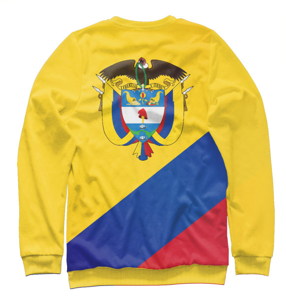 Мужской свитшот с изображением Колумбия цвета Белый