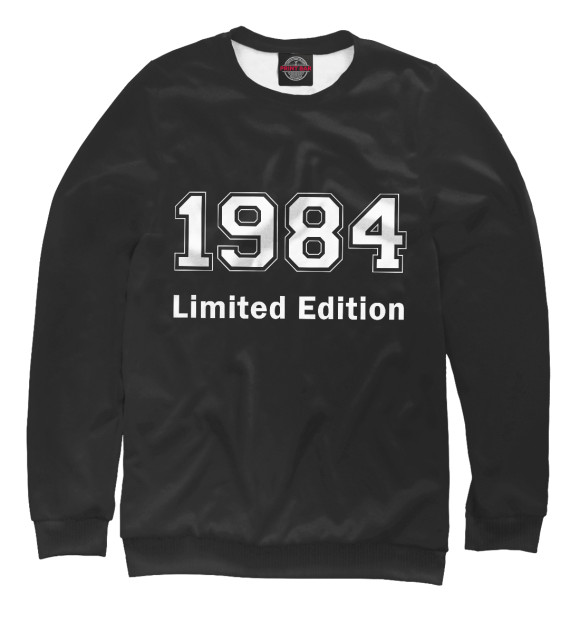 Мужской свитшот с изображением 1984 Limited Edition цвета Белый