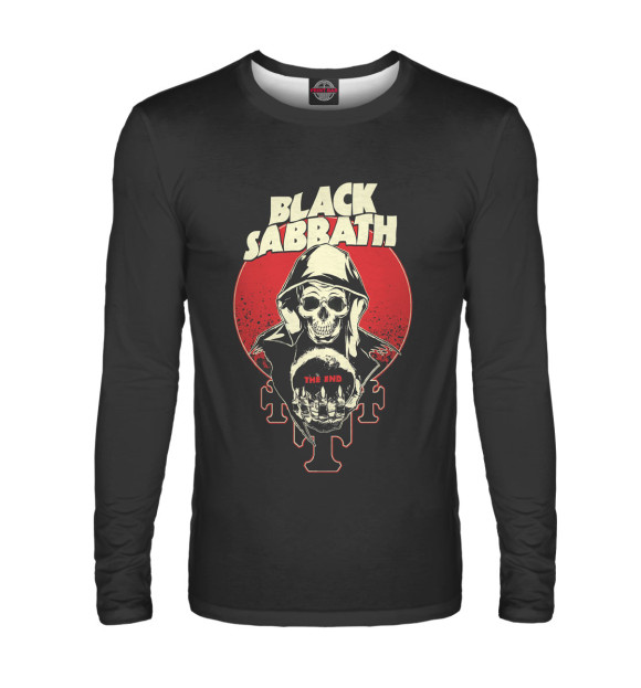 Мужской лонгслив с изображением Black Sabbath цвета Белый