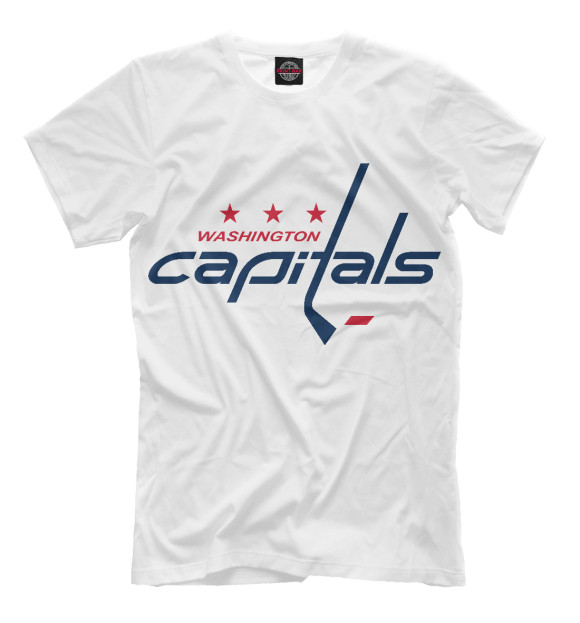 Футболка для мальчиков с изображением Washington Capitals цвета Молочно-белый