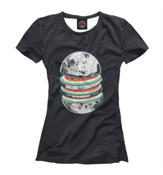 Женская футболка Арбузная луна