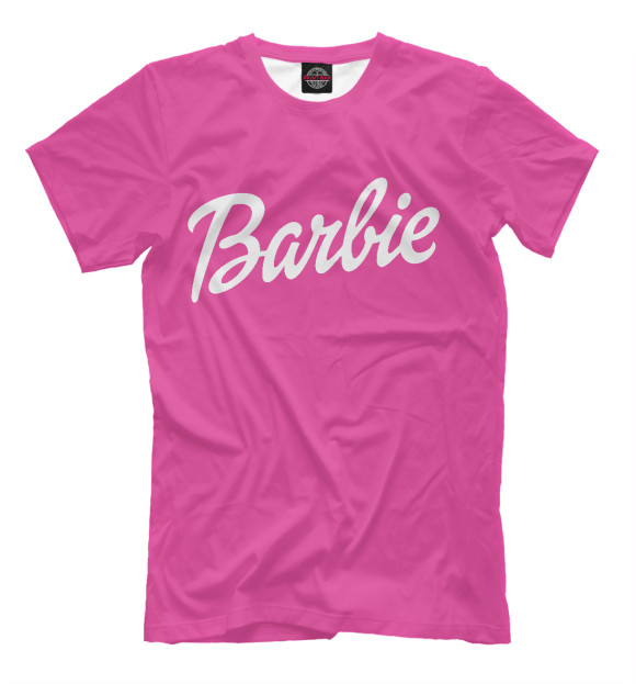 Футболка для мальчиков с изображением Barbie цвета Темно-розовый